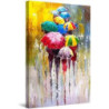 Impression Sur Toile Parapluies ColorÃ©s Peinture Heureuse